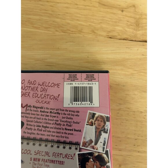 Pretty In Pink 1986 DVD Everythings Duckie Edition Molly Ringwald Pre-Owned - Picture 4 of 4